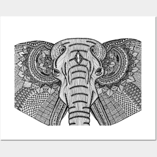 Elephant (Design on Front) Posters and Art